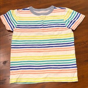 Crewcuts Colorful Striped Short Sleeve Tee